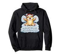 Frohe Corgi Weihnachten! Hund Schnee Engel entzückend Jungen Mädchen Pullover Hoodie