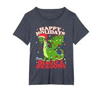 Frohe Feiertage von Imagine Dragons T-Shirt, Damen Große Größen, Blau Meliert, 3X