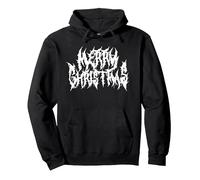Frohe Weihnachten Death Metal Black Metal Funny Goth Xmas Pullover Hoodie, Unisex für Erwachsene, Schwarz, L