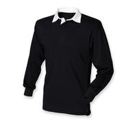 FRONT ROW CLASSIC RUGBY SHIRT 4XL BLACK / WHITE