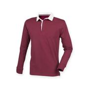 FRONT ROW MENS PREMIUM SUPERFIT RUGBY XS DEEP BURGUNDY