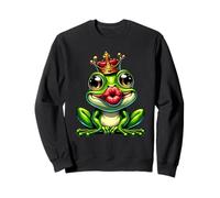 Frosch mit Krone | Froschkönig Sweatshirt
