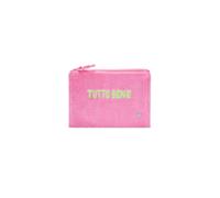 Frottee-Kosmetiktasche aus Baumwolle mit Schriftzug pink - Gr. - one size