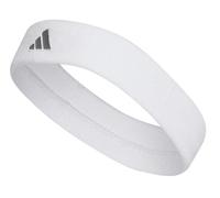 Frottee Stirnband Adidas Tennis Headband - white/iron metallic - Weiß (OSFY)