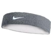 Frottee Stirnband Nike Swoosh Reversible Headband - cool grey/white - Grau