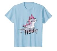 Frozen Bruni The Fire Spirit Is Bringin' The Heat T-Shirt, Kinder, Himmelblau, 152