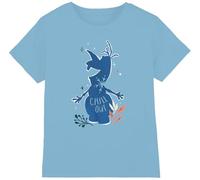 Frozen Chill Out Olaf Silhouette Unisex Kids T Shirt, Light Blue, 12-13 Years