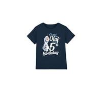 Frozen Chillin Like Olaf 5th Birthday Unisex Kids T Shirt, Navy, 3-4 Years