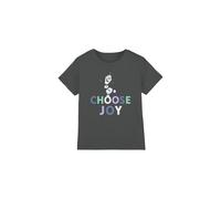 Frozen Choose Joy with Olaf Unisex Kids T Shirt, Charcoal, 5-6 Years
