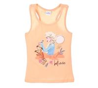 Frozen - Die Eiskönigin ELSA Mädchen Träger Top Sommer Shirt (as3, Numeric, Numeric_104, Regular, Orange)