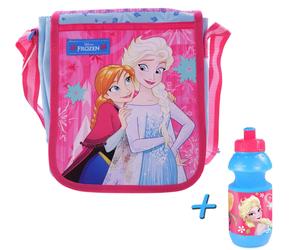Frozen / Die Eiskönigin Schultertasche "Play it cool"+ Trinkflasche (400ml)