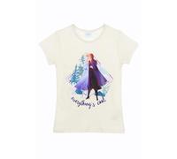 Frozen - Die Eiskönigin T-Shirt Mädchen | kleine Geschenke für Mädchen | Shirt | Anna und ELSA | Prinzessin | Kurzarm | Geburtstagsgeschenk | Oberteil (DE/NL/SE/PL, Numerisch, 128, Regular, Weiß)