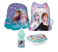Frozen Eiskönigin Elsa Olaf grün 4 Teile Set Rucksack Tasche Kindergarten Kindergartenrucksack mit Sticker-von-Kids4shop