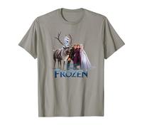 Frozen Group Photo With Elsa, Anna, Kristoff, Sven And Olaf T-Shirt, Herren, Schiefergrau, XL