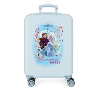 Disney Frozen Die Eiskönigin Awesome Moves Kabinenkoffer Blau 38x55x20 cms Hartschalen ABS Kombinationsschloss 34L 2,6Kgs 4 Doppelräder Handgepäck