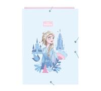 Frozen Ice Magic Ordner mit 3 Klappen, ideal für Kinder verschiedener Altersgruppen, bequem und vielseitig, Qualität und Widerstandsfähigkeit, 26 x 36,5 cm, hellblau, M, Casual