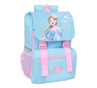 FROZEN Kinderrucksack, ausziehbar, pflegeleicht, ideal für Kinder verschiedener Altersgruppen, bequem und vielseitig, Qualität und Widerstandsfähigkeit, 28,5 x 15 x 41 cm