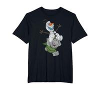 Frozen Olaf And Troll T-Shirt, Herren Große Größen, Schwarz, 6X Tall