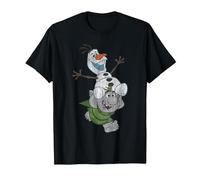 Frozen Olaf And Troll T-Shirt, Herren, Schwarz, XL