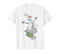 Frozen Olaf And Troll T-Shirt, Herren, Weiß, XL