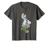 Frozen Olaf And Troll T-Shirt, Kinder, Anthrazit, 152