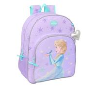 FROZEN SPIRIT Schulrucksack für Kinder, Kinderrucksack, anpassbar an Kinderwagen, ideal für Kinder im Schulalter, bequem und vielseitig, Qualität und Widerstandsfähigkeit, 33 x 14 x 42 cm, Lila, M