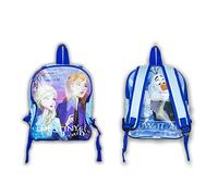 New Glänzende Charaktere, Kinderrucksack für Mädchen, Eiskönigin, Blau mit Anna und Elsa auf dem Schlafteil, Unisex, Erwachsene, Einheitsgröße, Frozen, Einheitsgröße