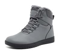 FRTUBOP Winterstiefel Damen Herren Extra Weit Winterschuhe Barfußschuhe | Schneestiefel, Winterschuhe, Warm Gefüttert, Minimalistische, Zero-Drop Sohle, Breite Zehenbox