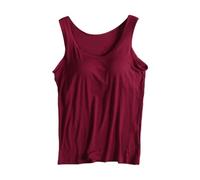 Frühling Angebote Strand Urlaub Must Haves Unterhemden Damen Tank Top Mit Integriertem BH Hemd Damen Mit Cups Oberteil Ärmellos Unterwäsche Hemden Business Unterhemd Corset Top Aesthetic