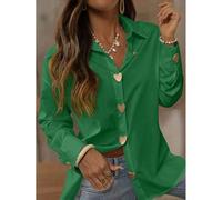 Frühling/Sommer Neue V-Ausschnitt Damen Bluse, Herbst/Winter Elegante Pendler Business Lässig Urlaubs Strickjacke Bluse, Schicke vielseitige Slim Cute