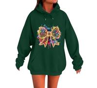 Fruehlings Hoodies Damen Kapuzenpullover Weiss Sweatshirt Mit Hohem Kragen Weiter Pullover Laessig Sweatjacke Warm Hoody Jacke Offwhite Spruechen Fledermausärmel Mädchen 146 Silber Pieces