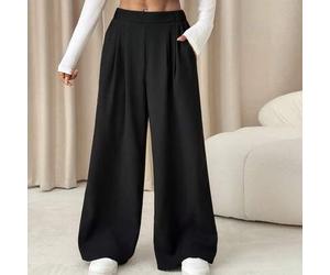 Frühlings-/Sommer- und Herbst-/Winterfeste, elegante und lässige Hosenanzüge mit hoher Taille und weitem Bein