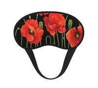 Frühlingsrote Blumen gedruckt,Vollständige Augenabdeckungen, lichtundurchlässige Schlafmasken, Verdunkelungs-Augenschützer