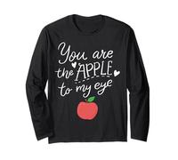 Fruit Apple Eye Love Romantic Lovely Gift Idea Apple of Eye Langarmshirt