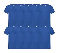Fruit of the Loom T-Shirts V-Ausschnitt 10er Pack (Größe XL, Royal) – Diverse Farben