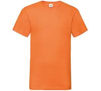 Fruit of the Loom 5er Pack Valueweight V-Neck T Unisex T-Shirt V Ausschnitt Mehrpack NEU, Größe:L, Farbe:orange