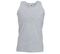 Fruit of the Loom 5er T Shirt Athletic MUSKELSHIRT M L XL XXL 3XL 4XL UNTERHEMD Tank TOP (XL, Grau)