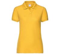 Fruit of the Loom 65/35 Polo Lady-Fit Poloshirt NEU, Farbe:sonnenblumengelb, Größe:M