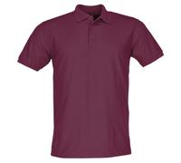 Fruit of the Loom 65/35 Polo | Pflegeleichtes Poloshirt aus 65% Polyester (recycelt) & 35% Baumwolle - Klassische Dreiknopfleiste - Waschbar bis 60 °C | Farbe: Burgundy, Größe: S