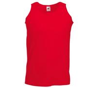 Fruit of the Loom Ärmelloses Sport-Tanktop für Herren, rot, XXL