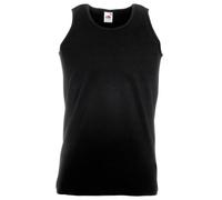 Fruit of the Loom Ärmelloses Sport-Tanktop für Herren, Schwarz, M