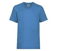 Fruit of the Loom Childrens T Shirt in Azure 12-13