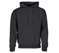CLASSIC HOODED SWEAT | Kapuzen-Sweatshirt Herren & Damen – Hoodie mit Doppelkapuze, Kängurutasche & Rippbündchen dunkelgrau meliert M