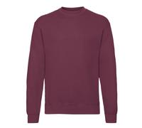 Fruit of the Loom - "Classic" Sweatshirt für Herren angesetzte Ärmel (Burgunderrot) M