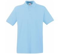 Fruit of the Loom Cotton Classics-16.3218 Piqué Polo Gr. M sky blue
