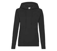 Fruit of the Loom Damen-Kapuzenpullover Gr. XL, schwarz