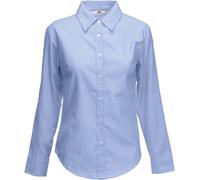 Fruit of the Loom Damen Oxford Bluse Langarm Lady-Fit 65-002-0 oxford blue M