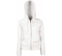 Fruit of the Loom Damen Premium Hooded Sweatjacke Lady-Fit 62-118-0 white XXL