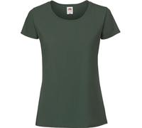 Fruit of the Loom Damen Ringspun Premium T T-Shirt 61-424-0 bottle green S