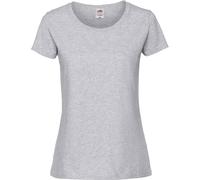 Fruit of the Loom Damen Ringspun Premium T T-Shirt 61-424-0 heather grey S